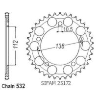 Rozeta pro Yamaha 25172CZ48